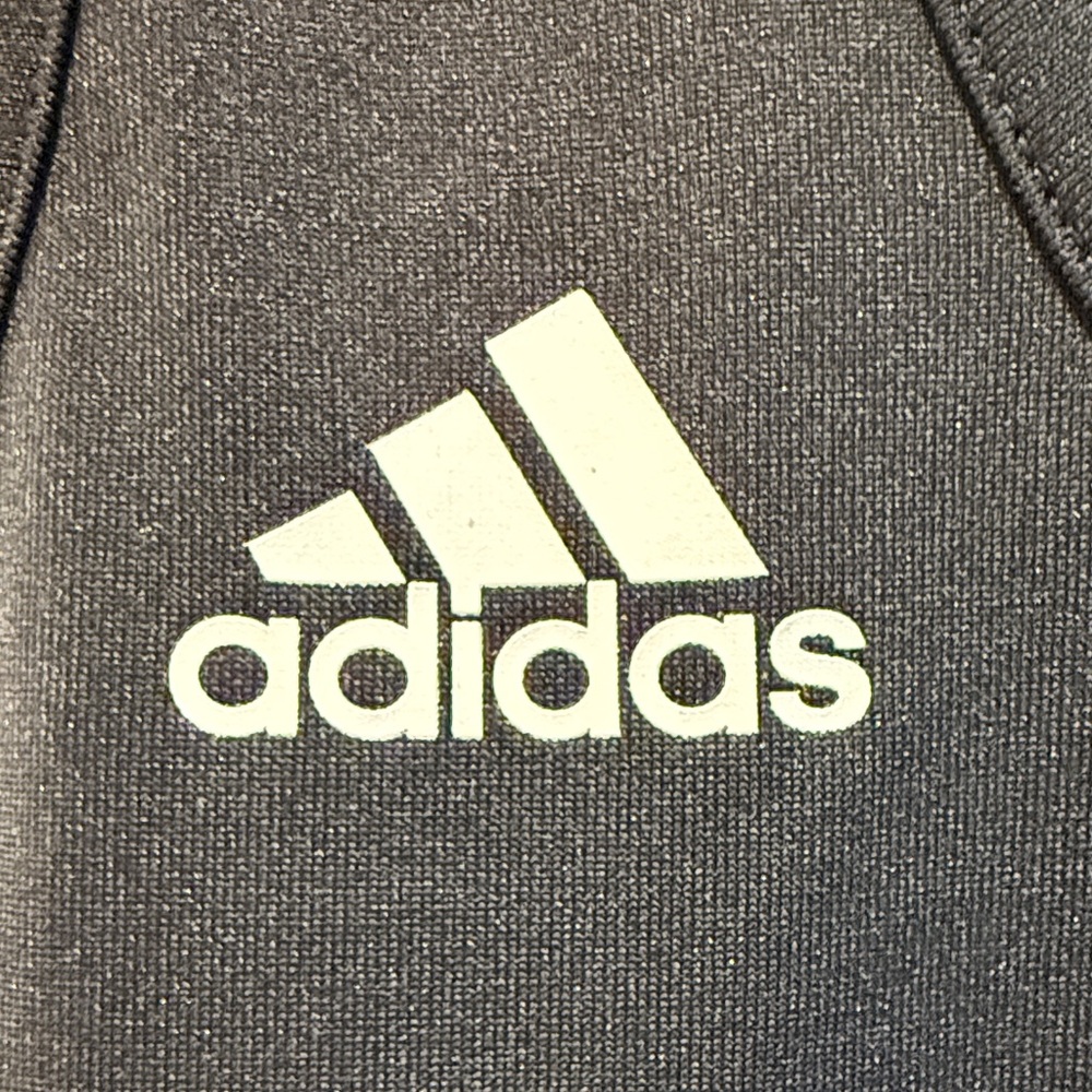 Adidas Black Singlet with White Stripes - Picture 2 of 5